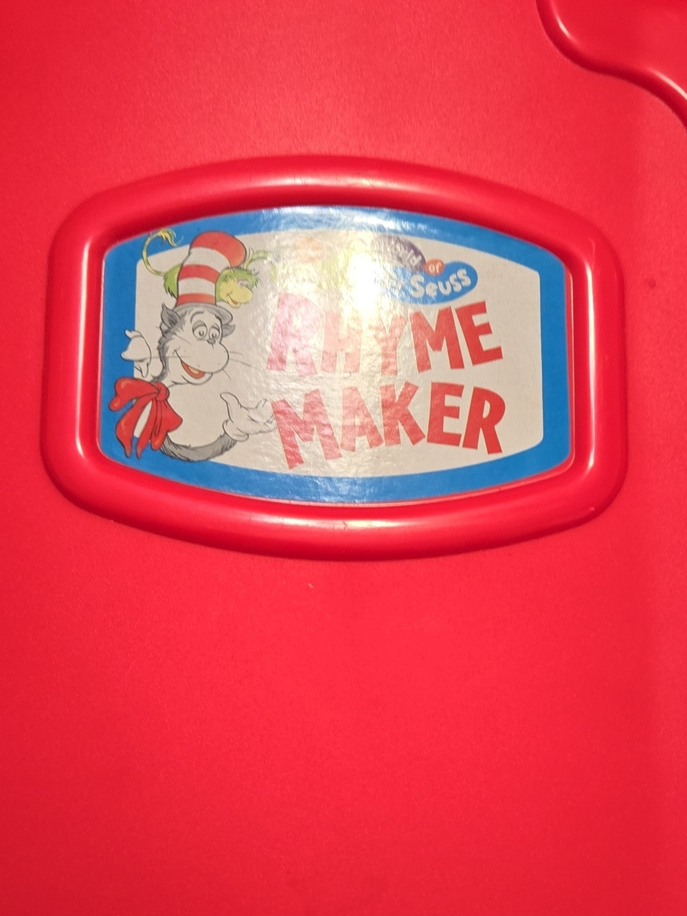 Dr. Seuss Red Rhyme Maker Activity Case Vintage Works*